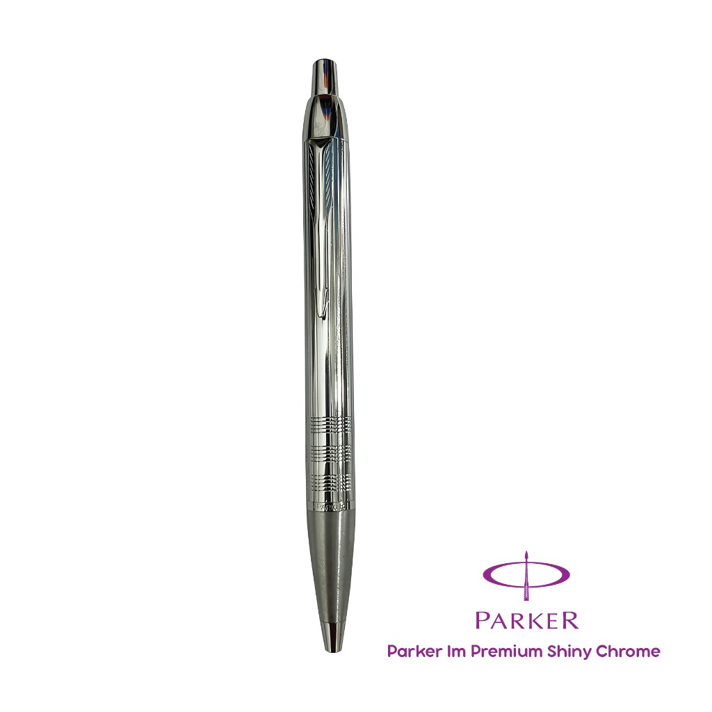 

Pen Parker IM Premium Shiny Chrome Metal Chiselled CT Ballpoint