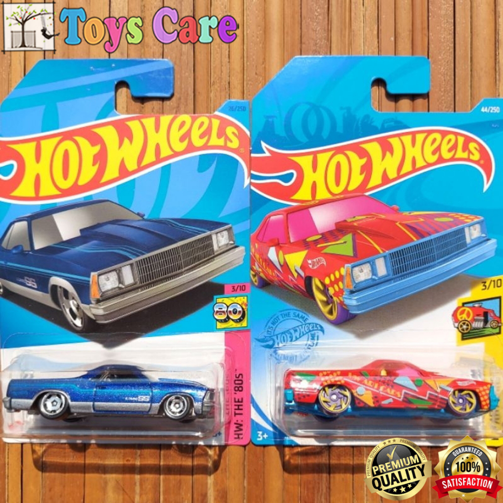 HOTWHEELS 80 EL CAMINO 2021 BIRU MERAH 2023 BIRU TUA - PICKUP VAN MUSCLE HW ART CARS PROMO ORIGINAL 