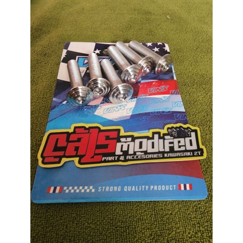 BAUT STAINLESS SPIRAL PAYUNG 10X40MM DRAT 14 PANJANG 4CM ORIGINAL VINS THAILAND