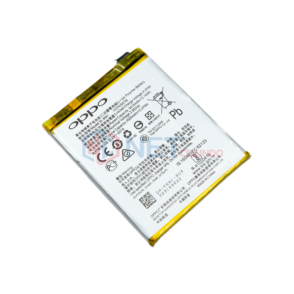 BATERAI OPPO F9 / BATRE OPPO F9 / BLP681 ORI 100%