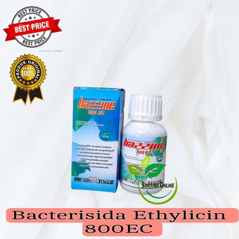 BAZZINE 800EC 100ml FUNGISIDA & BAKTERISIDA Bahan aktif Etylichin 800ec