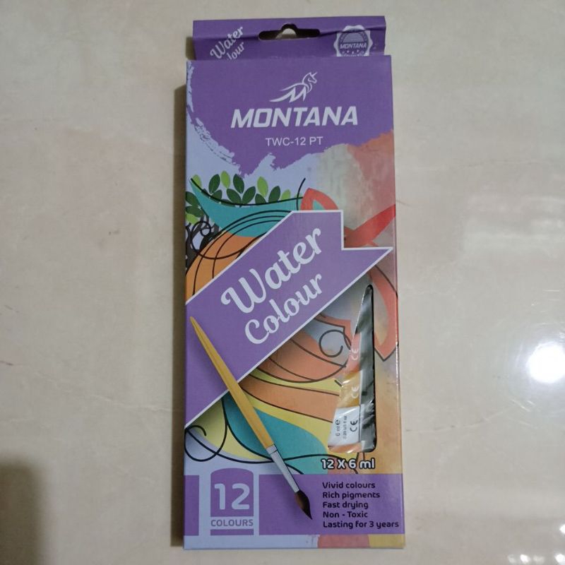 

Cat air water color montana 12 warna/ Vtro 24 warna