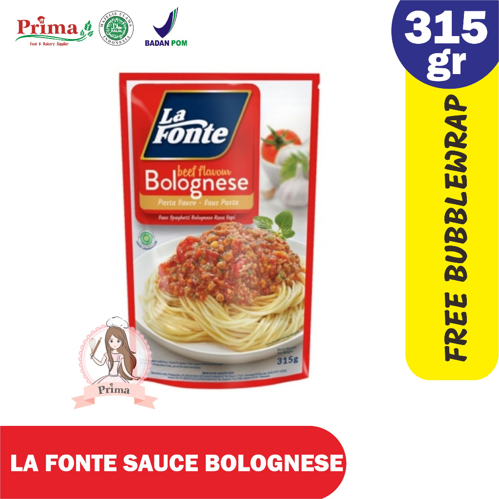 

Saus bolognese - La fonte saus bolognese 315gr
