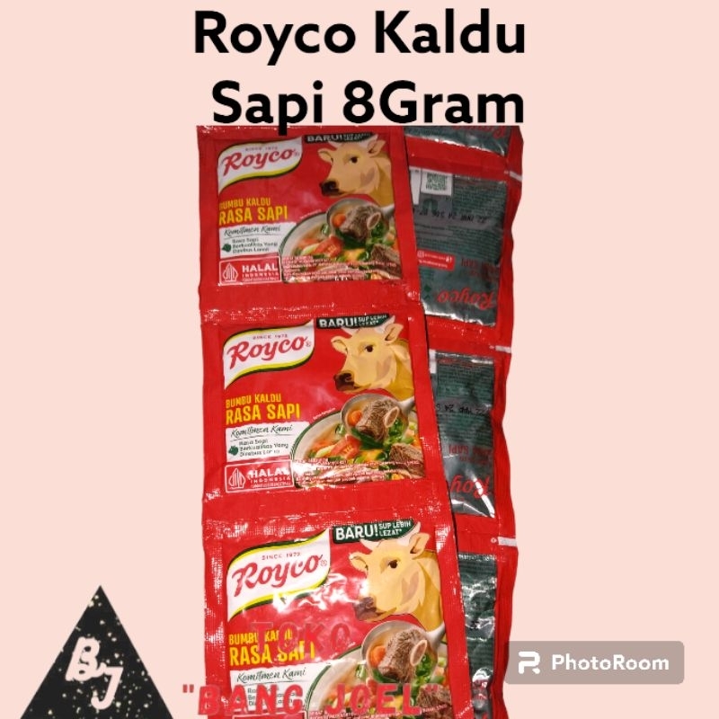 

Royco Kaldu Sapi Saset 8 Gram 1 Renceng / Royco Kaldu Ayam Saset 8 Gram 1 Renceng / Royco / Bumbu Penyedap Rasa Ayam Dan Sapi