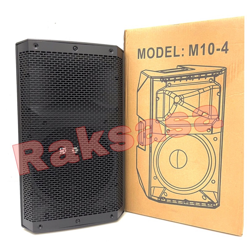 Box speaker fiber plastik 10 inch model HUPER M10-4 Import bahan tebal