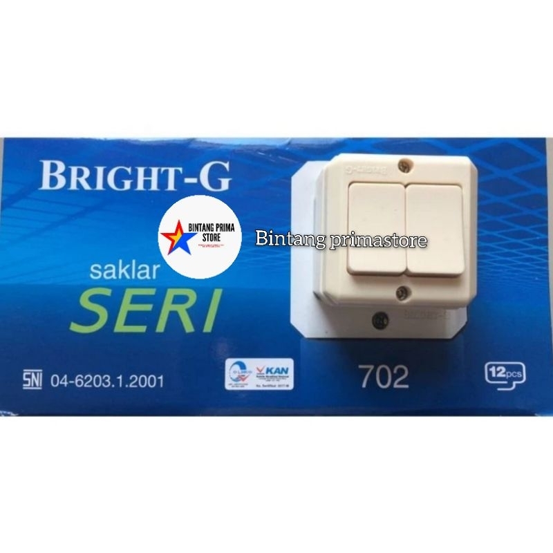 Saklar Seri / Saklar Double OB Bright-G 702 Saklar Double OB Bright G 702