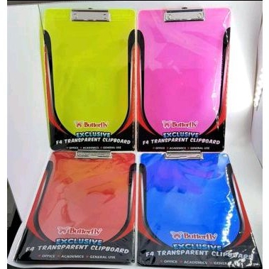 

Clip Board Transparant Butterfly Folio