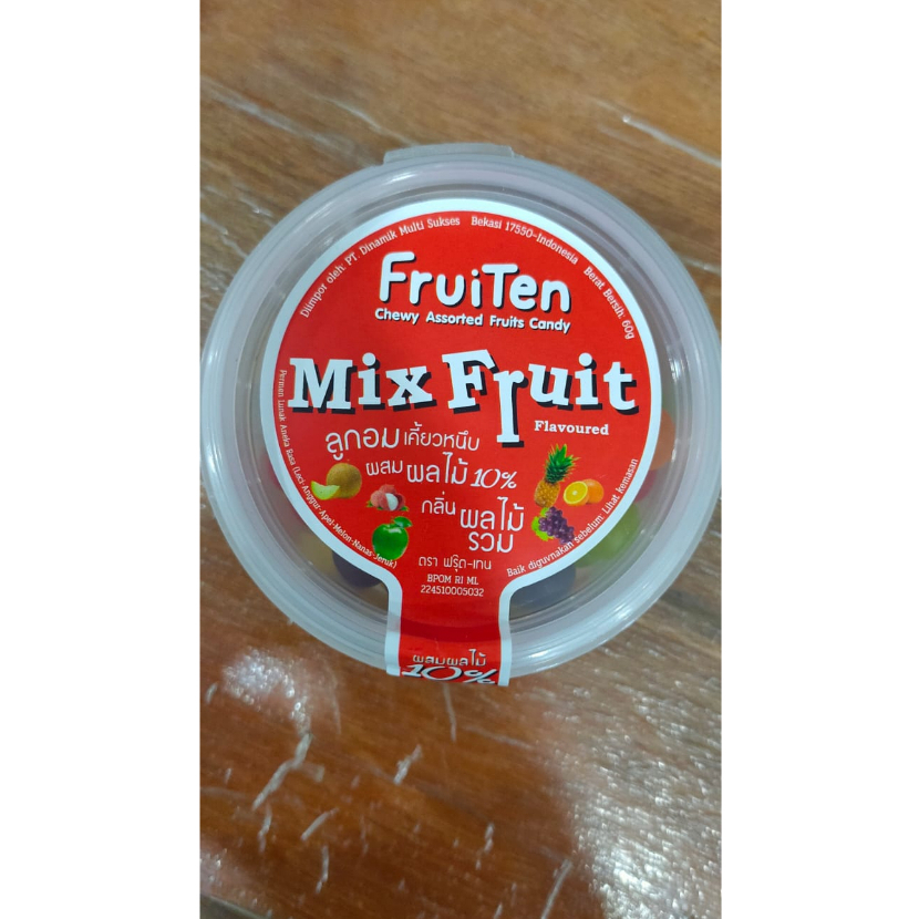 

Fruiten Chewy Candy Mix Fruit 60 gr