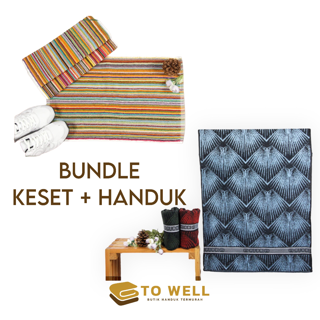 KESET MURAH / HANDUK MURAH / PAKET HANDUK DAN KESET/ GROSIR / COD