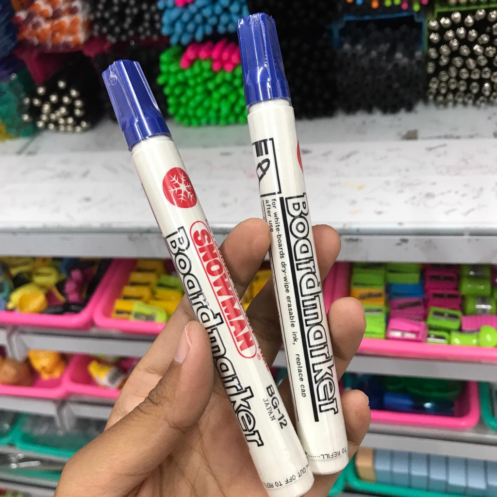 

spidol boardmarker snowman blue/ spidol papan tulis snowman biru