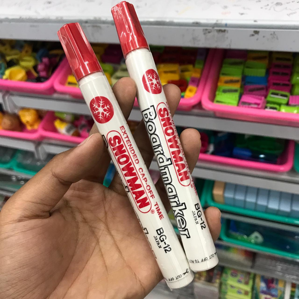 

spidol boardmarker snowman red/ spidol papan tulis snowman merah