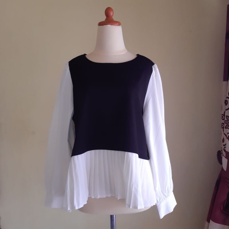 BLOUSE KOREA ZARA LOOK A LIKE SIZE BESAR JUMBO