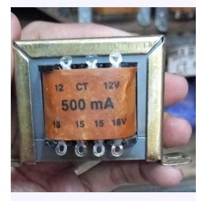 trafo 500ma KING CT / 0 3v 4.5v 6v 7.5v 9v 12v 15v 18v Travo 500 ma