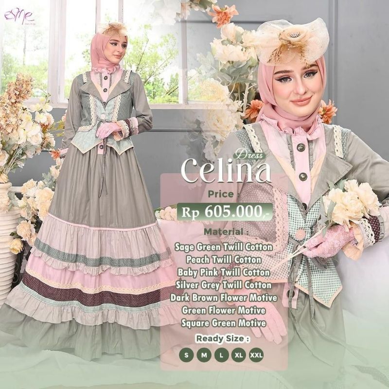 CELINA DRESS BY ESME / ESME FASHION / DRESS ESME ORIGINAL / ESME ORI / GAMIS MODIS / GAMIS KEKINIAN