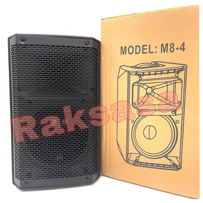 Box speaker fiber plastik 8 inch model HUPER M8-4 Import bahan tebal