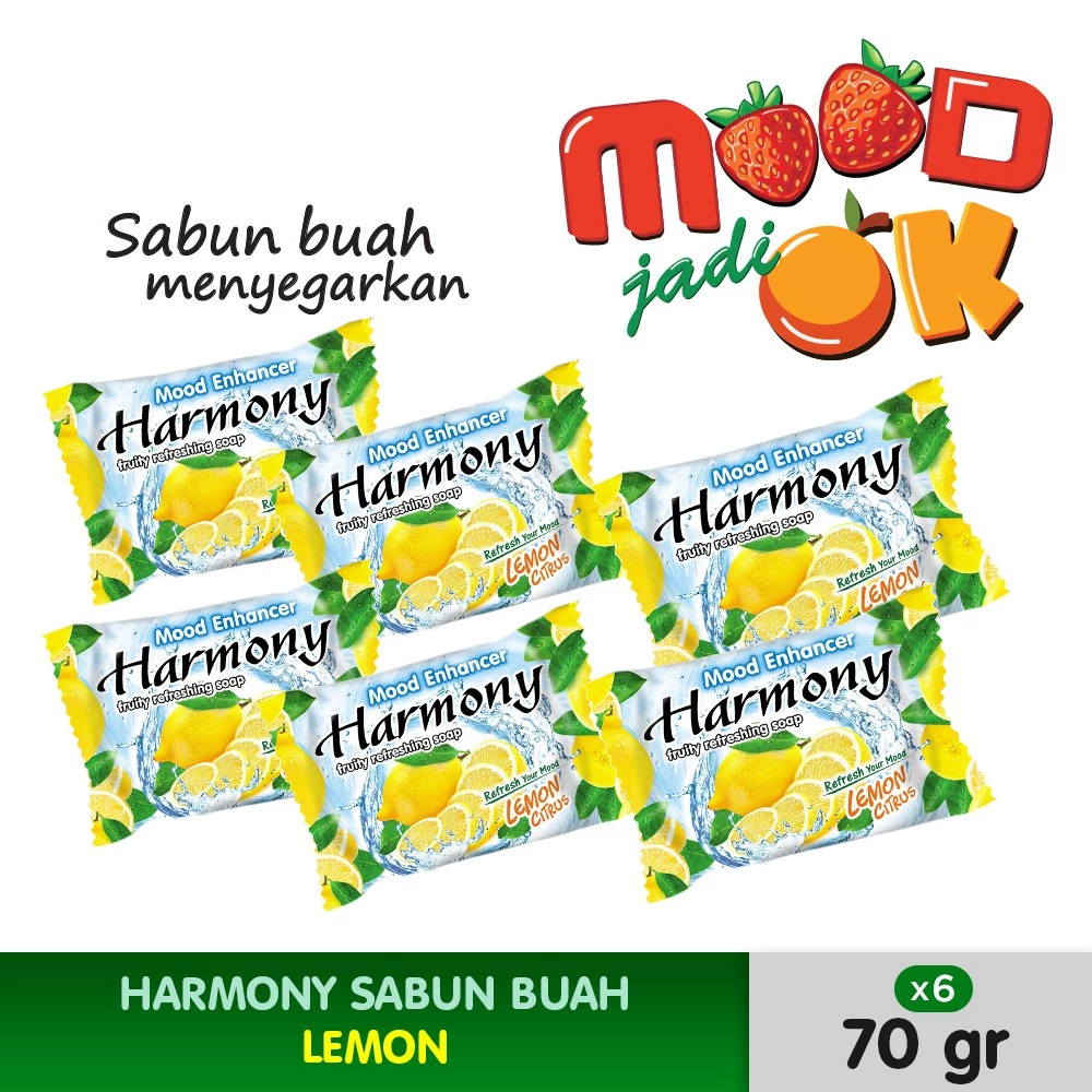 HARMONY SABUN BUAH LEMON (6pcs)