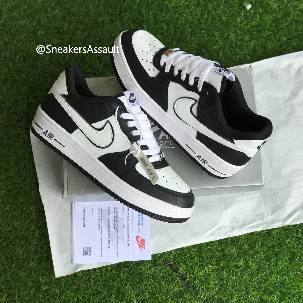 BONUS KAOSKAKI Sepatu AF1 Low Black White Panda Import BNIB
