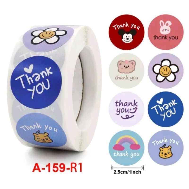 

Stiker Label Makanan Thankyou 1Roll isi 500pc