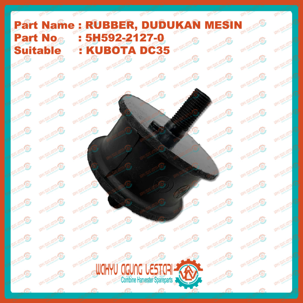 Dudukan Mesin DC-35 Kubota Rubber Engine Mounting 5H592-21270