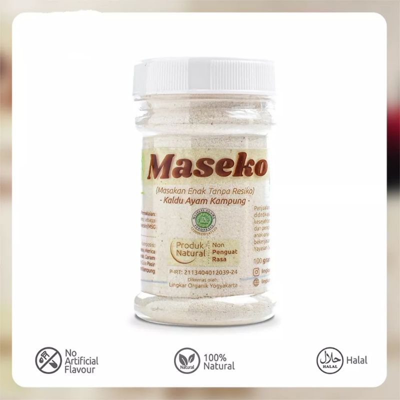 

Lingkar organik maseko botol 100g Ayam kampung