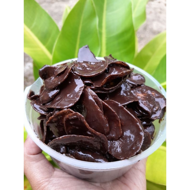 

Kripik pisang coklat lumer