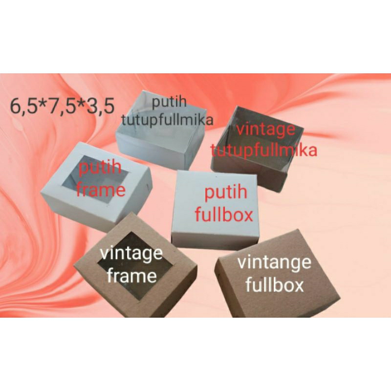 

Box Ukuran 6,5*7,5*3,5 Harga Per Pcs
