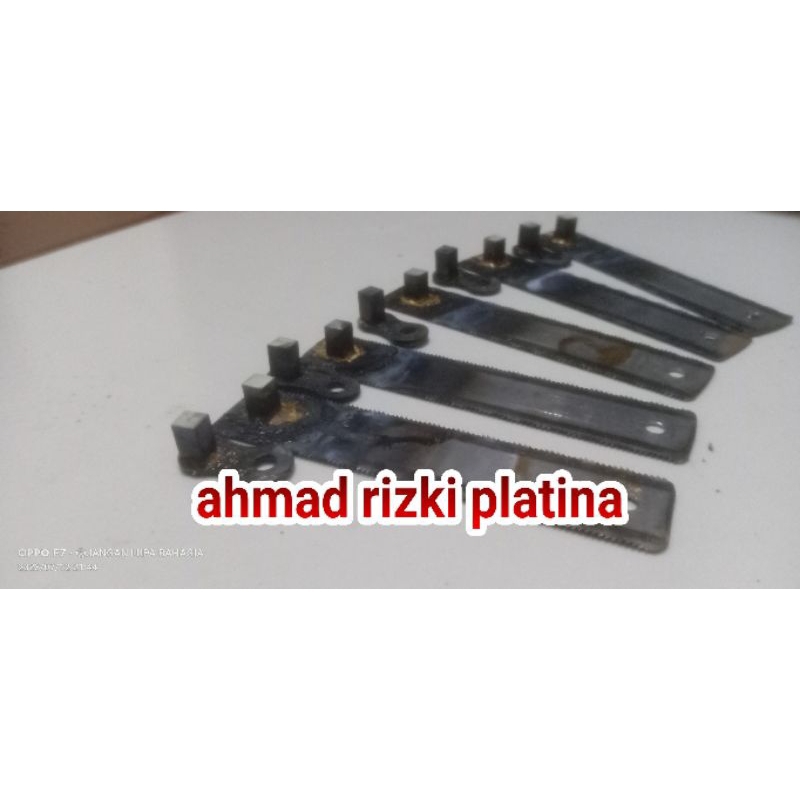 platina baja widia anti lengket ukuran baja widia 5 * 5 * 8mm panjang tangkai platina 9cm