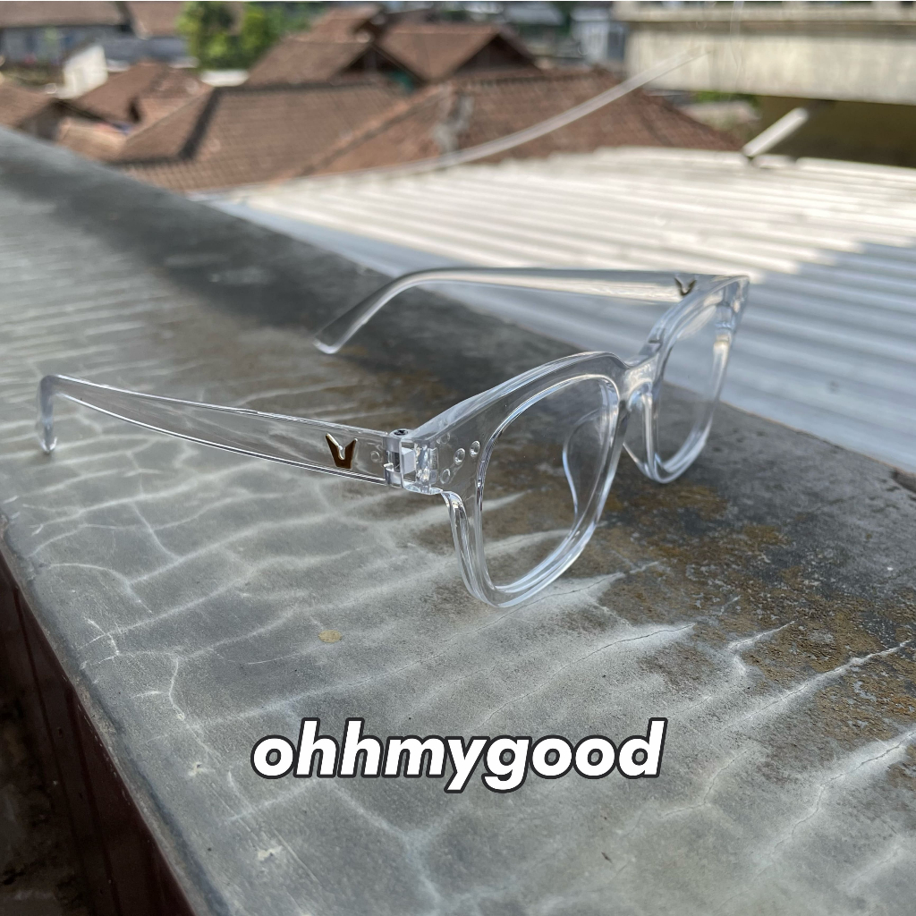 [[COD]] Vincent Clear Kacamata Vincent Clear Kacamata Logo V Bening