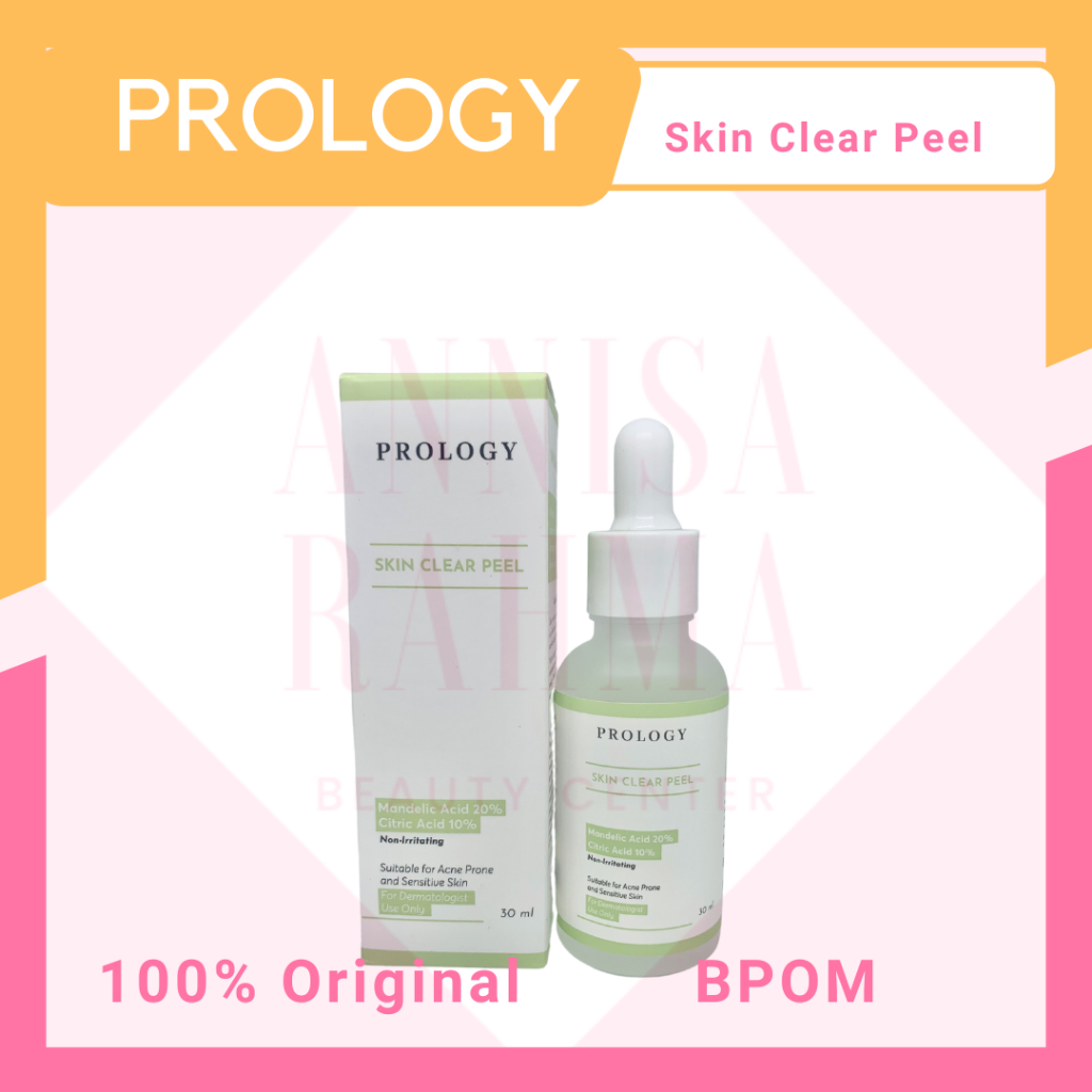 PROLOGY - Skin Clear Peel 30ml -  Peeling Mandelic Acid 20% Citric Acid 10% BPOM