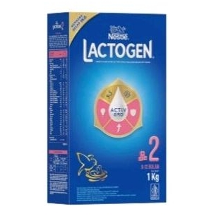 Lactogen 2 susu nestle formula bayi 6-12 bulan 1000gr 1kg.