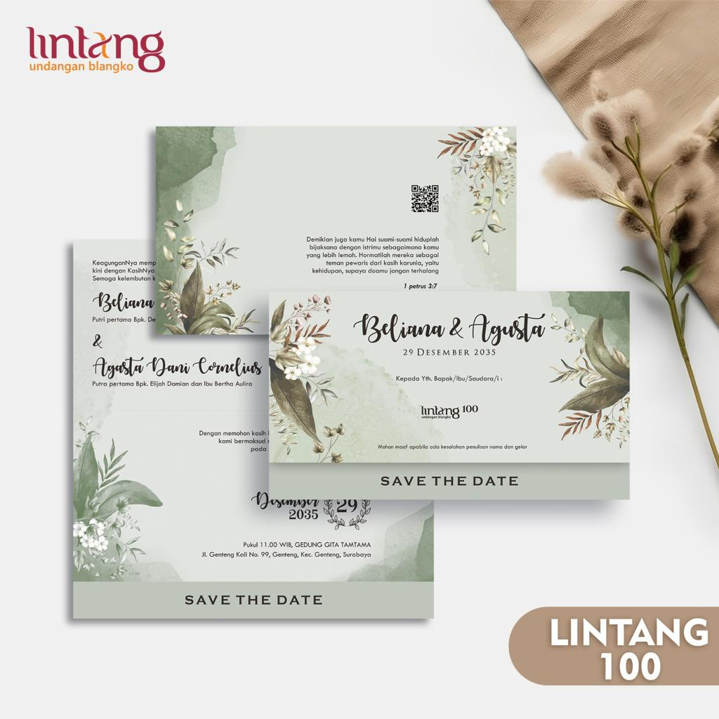 Blangko Undangan Atau Kertas Undangan Pernikahan Bisa Untuk Khitan Merek LINTANG 100 Dengan Bahan Ke