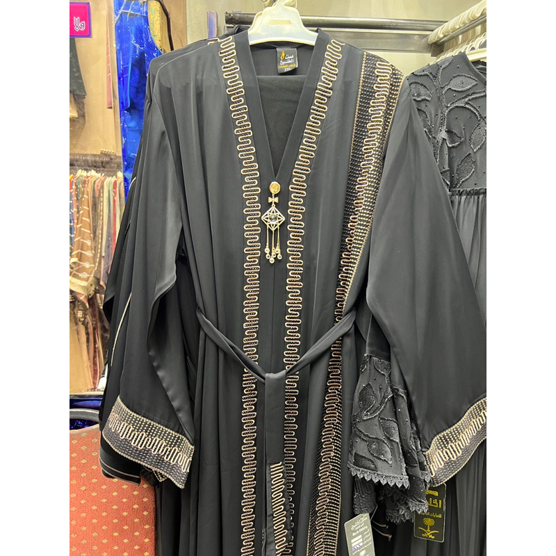ABAYA HITAM BORDER PREMIUM || ABAYA IMPOR MESIR ORIGINAL