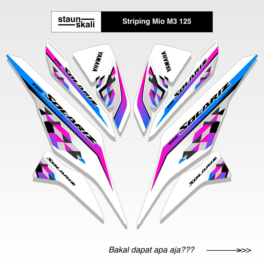 Striping Mio M3 125 Variasi (9) Z 125i Yamaha Full Body 2013 2014 2015 2016 2017 2018 2019 2020 2021