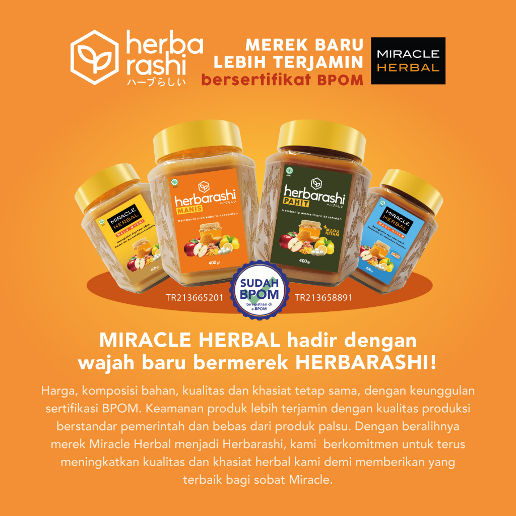 Miracle Herbal 400ML Madu Hitam