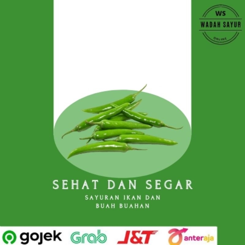 

Cabe Hijau Besar ( 250 Gram ) | Wadah Sayur Bogor