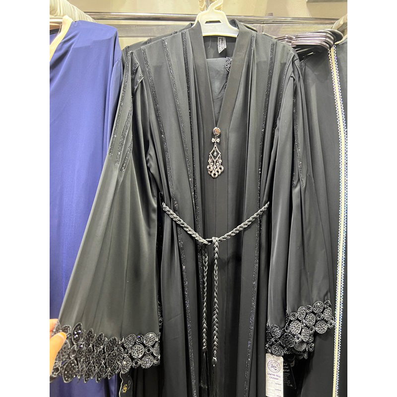 ABAYA HITAM MANIK MEWAH || ABAYA IMPOR MESIR ORIGINAL