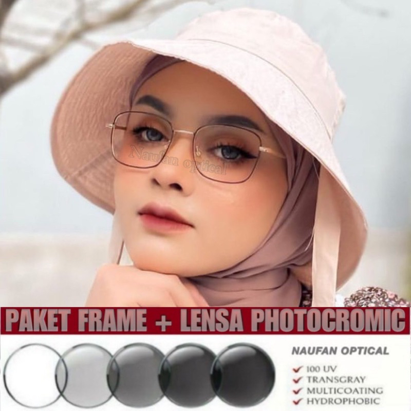 Frame kacamata wanita / kacamata minus/clynder/plus Bisa request / kacamata minus photocromic anti r