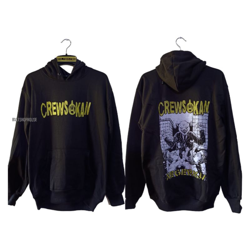 Jaket Hoodie Band Punk Crewsakan - Negeriku / Jaket Distro | Jaket Punk