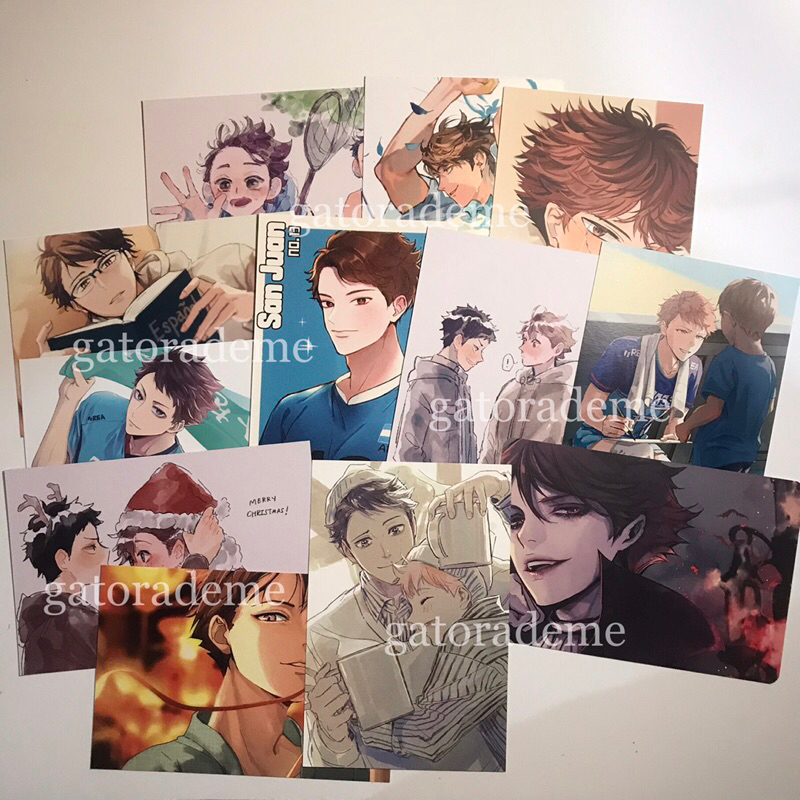 preloved fanmerch postcard posca haikyuu PART 2