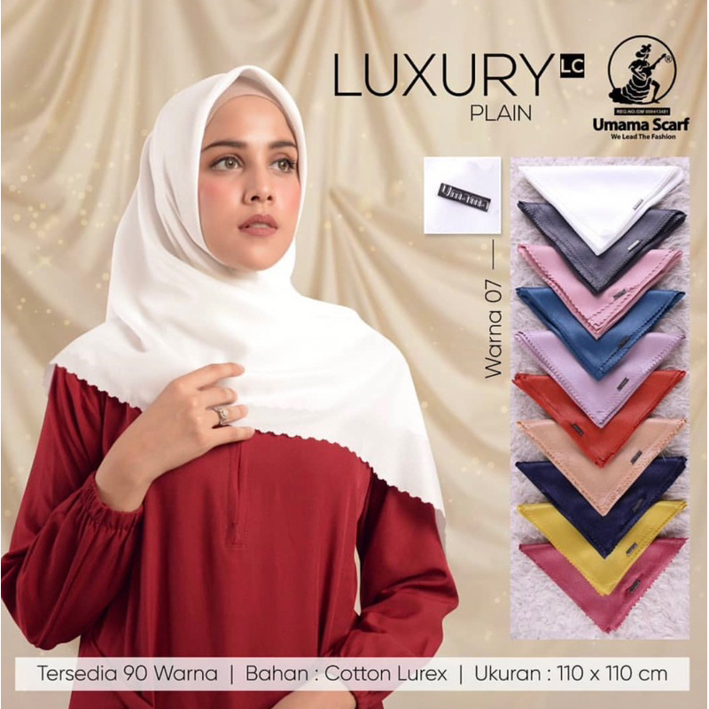 JILBAB GLOWING SEGIEMPAT LUXURY POLOS PLAIN UMAMA WISUDA SHINAR GLAMOUR NUR SINAR GLITTER
