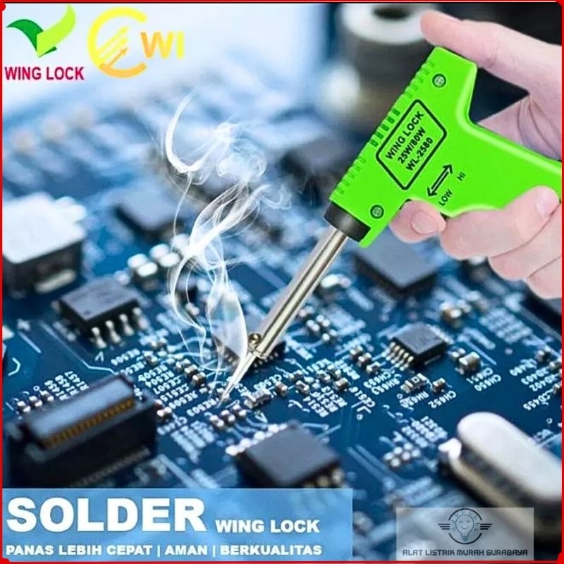Solder Tembak 25w/80w Wing Lock / Solder Pistol 25-85 Watt WL-2580