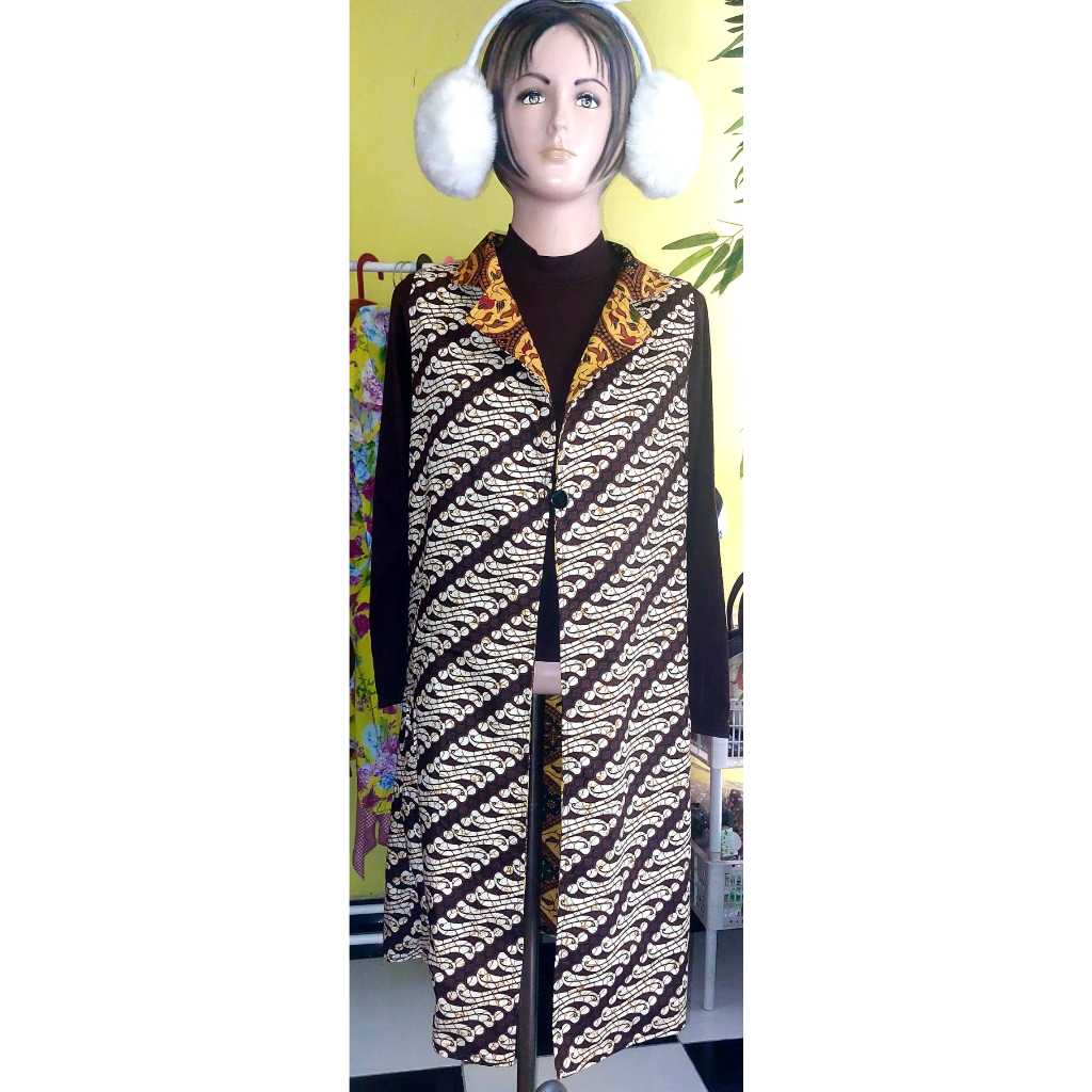 cardigan batik wanita