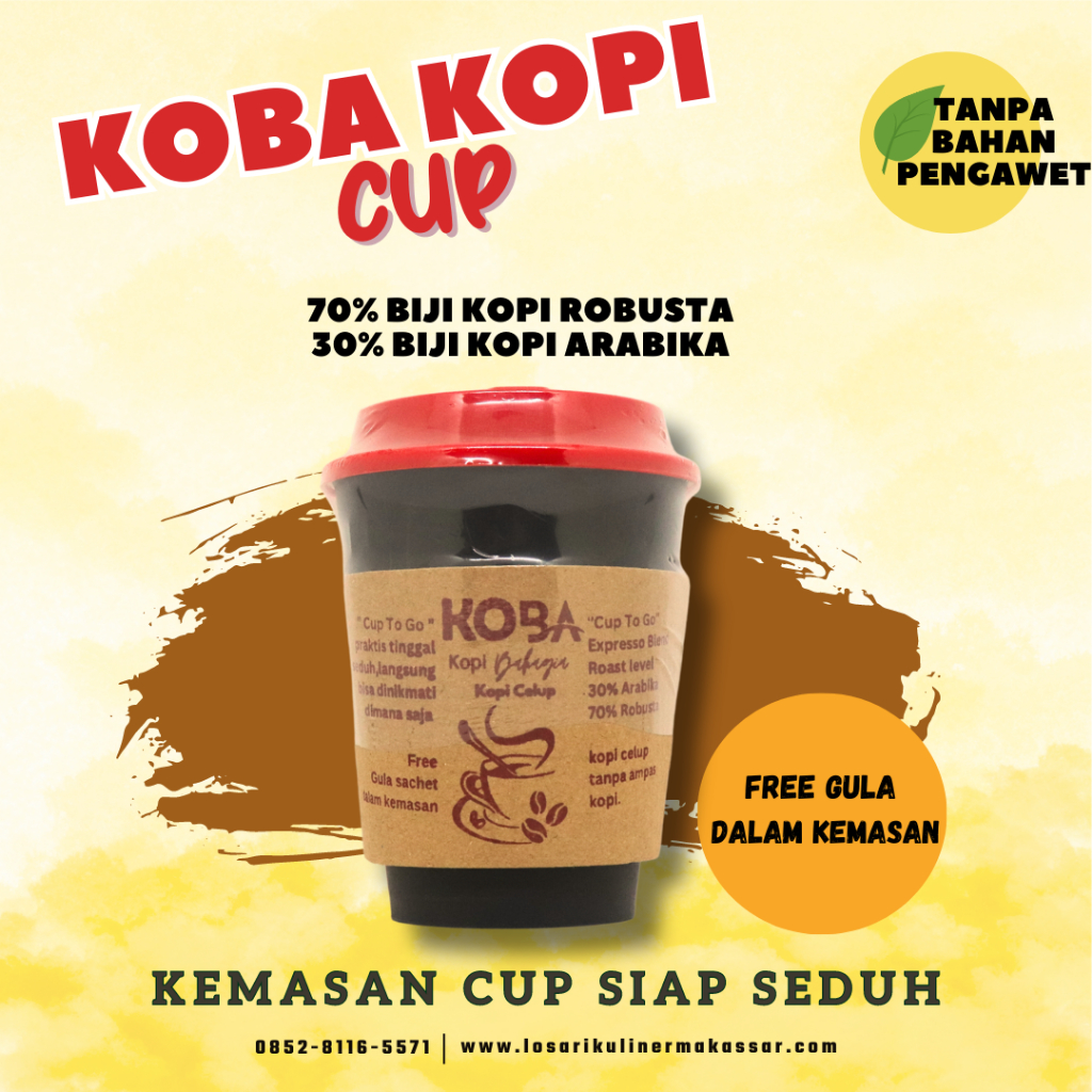 

KOPI KOBA CELUP CUP INSTAN ( LOSARI KULINER )