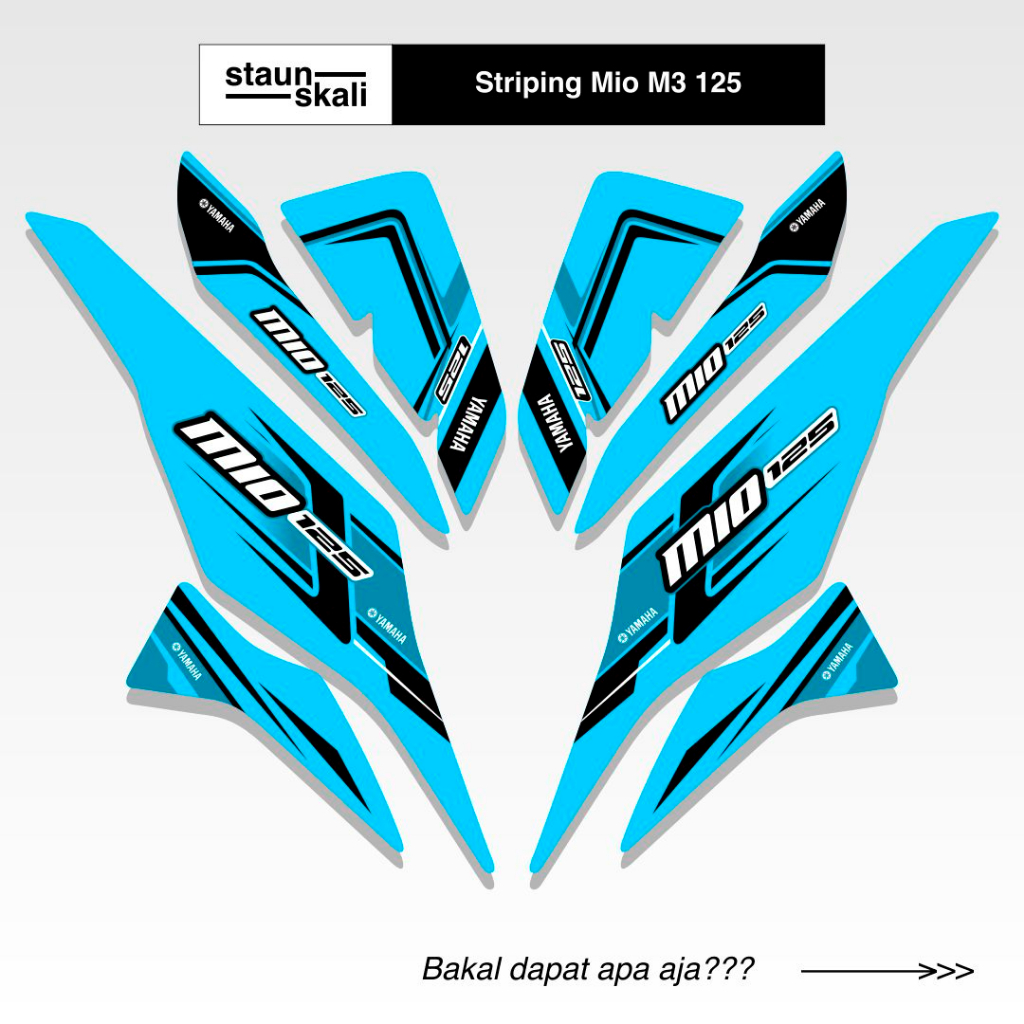 Striping Mio M3 125 Variasi (12) Z 125i Yamaha Full Body 2013 2014 2015 2016 2017 2018 2019 2020 202