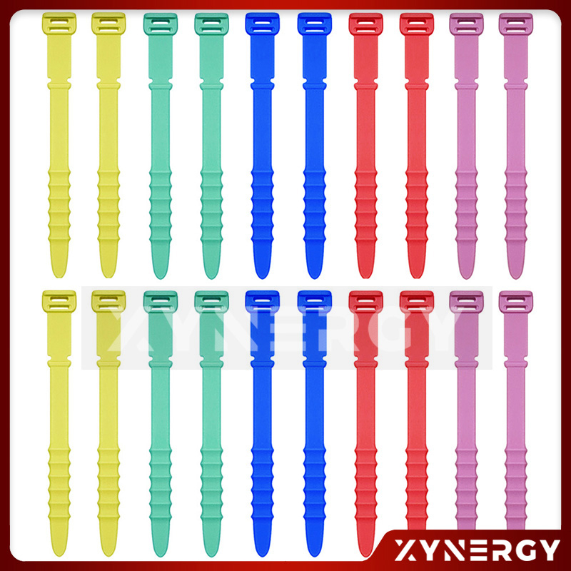 Kabel Ties Pengikat Bahan Silikon Warna Warni Multifungsi