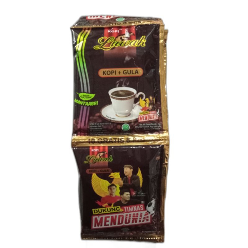 

Kopi Luwak Kopi + Gula (10 Pcs Gratis 8 Pcs)