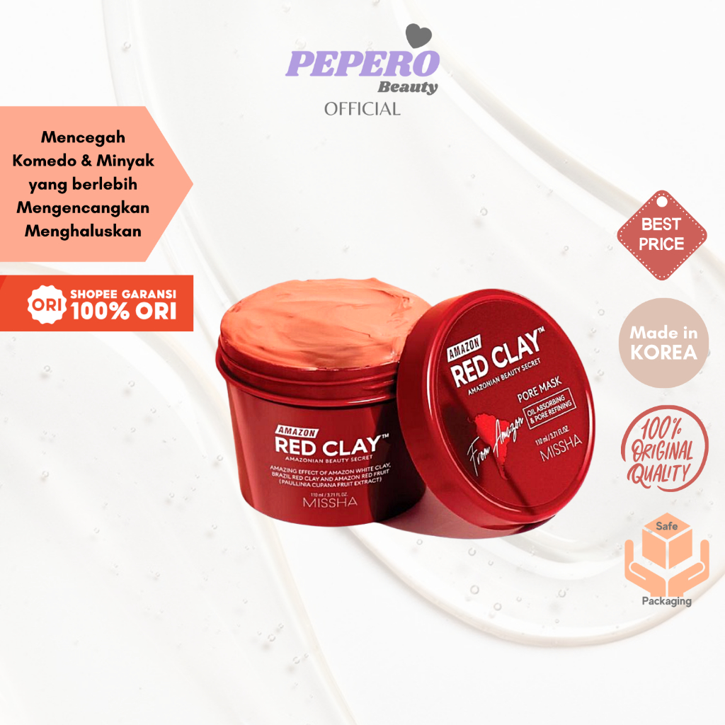 MISSHA Amazon Red Clay Pore Mask 110ml