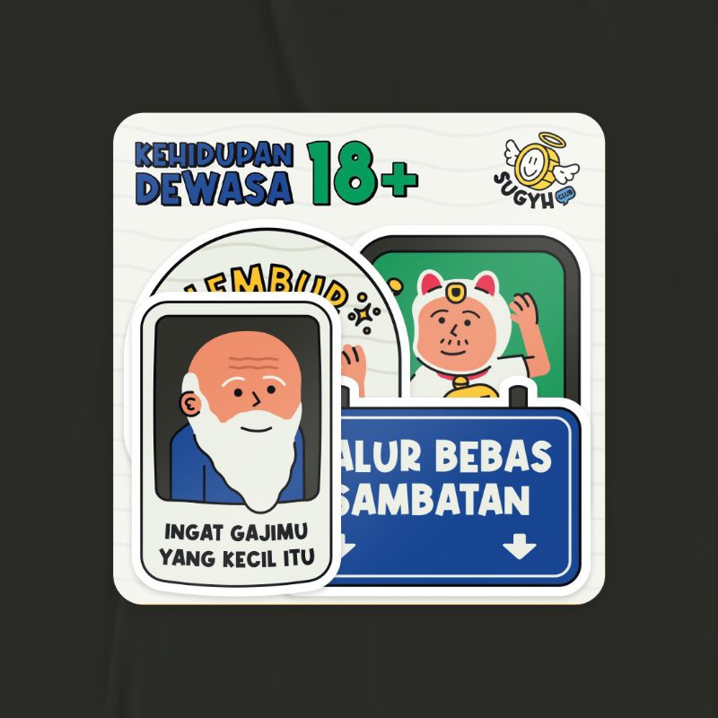 

Sugyh Club Sticker Vinyl Laptop Dekorasi Kehidupan Dewasa 18+ Seri Kedua