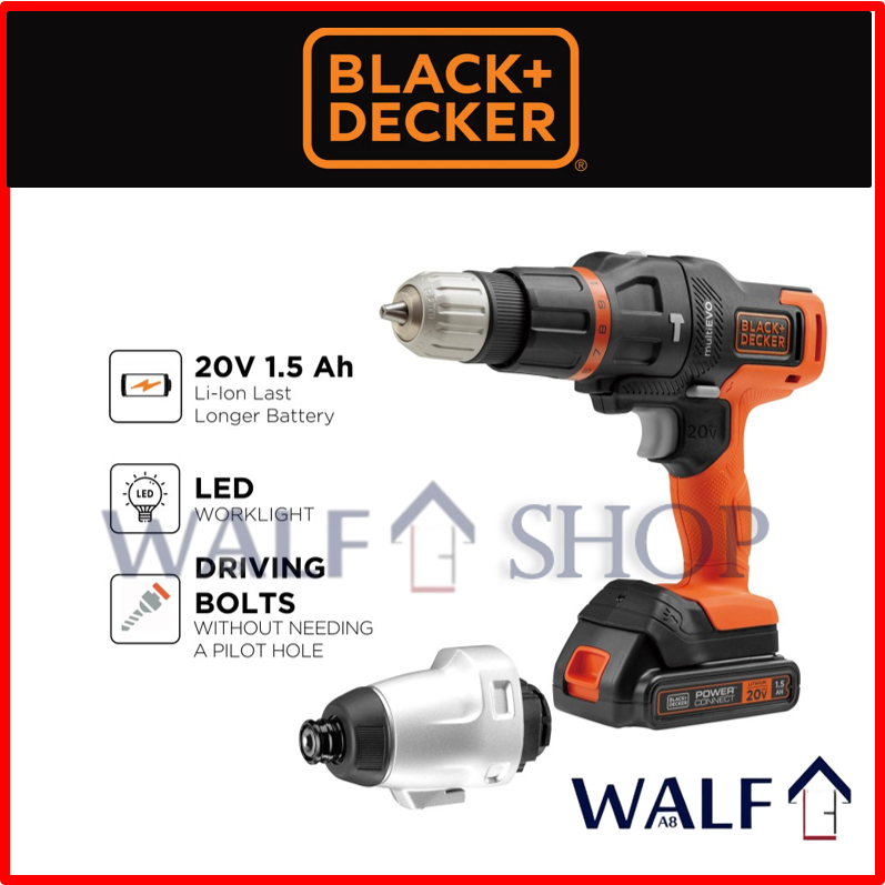 Black Decker EVO185H1 + Impact Driver