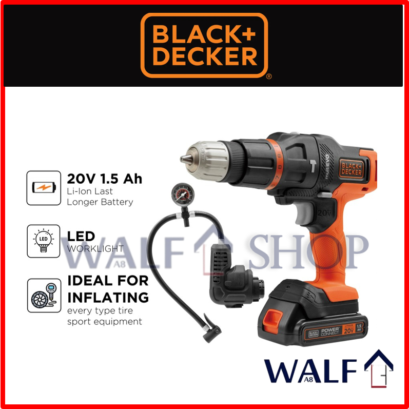 Black Decker Multi EVO185H1 + Inflator